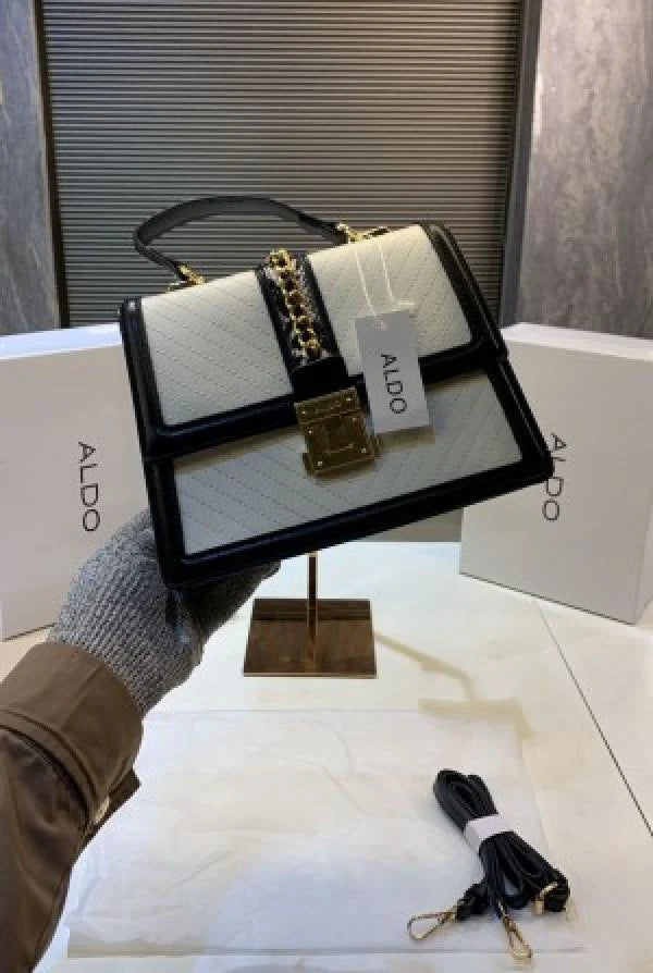 ALDO HENNAH WOMENS BLACK TOP HANDLE WITH BOX 5208