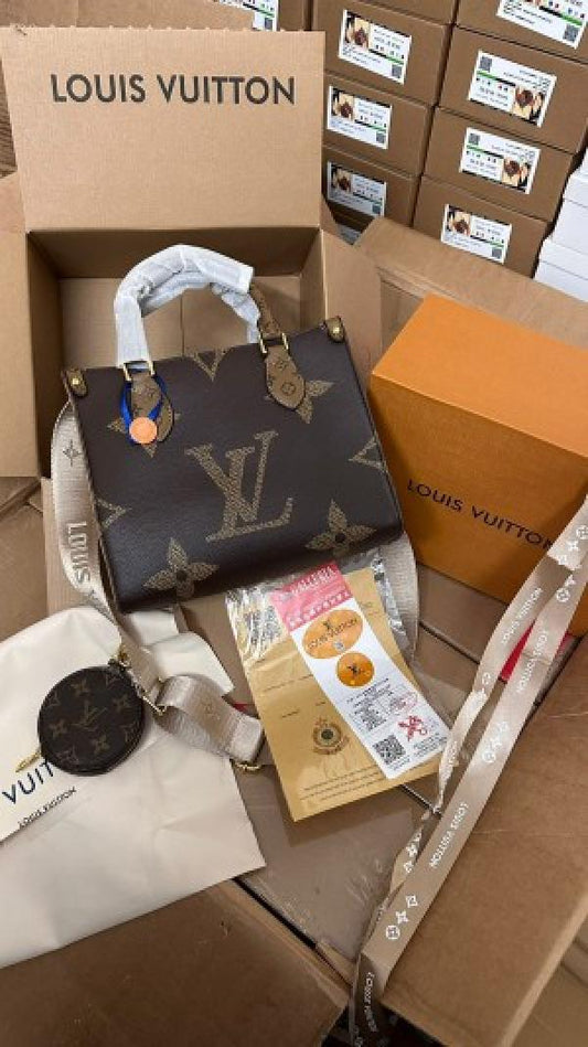 Louis Vuitton LV On The Go PM With OG Box & Dust Bag Coin Pouch lv khaki box 843