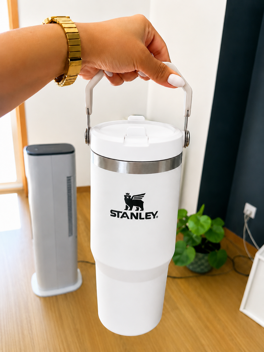 Stanley IceFlow Stainless Steel Tumbler with Straw - White