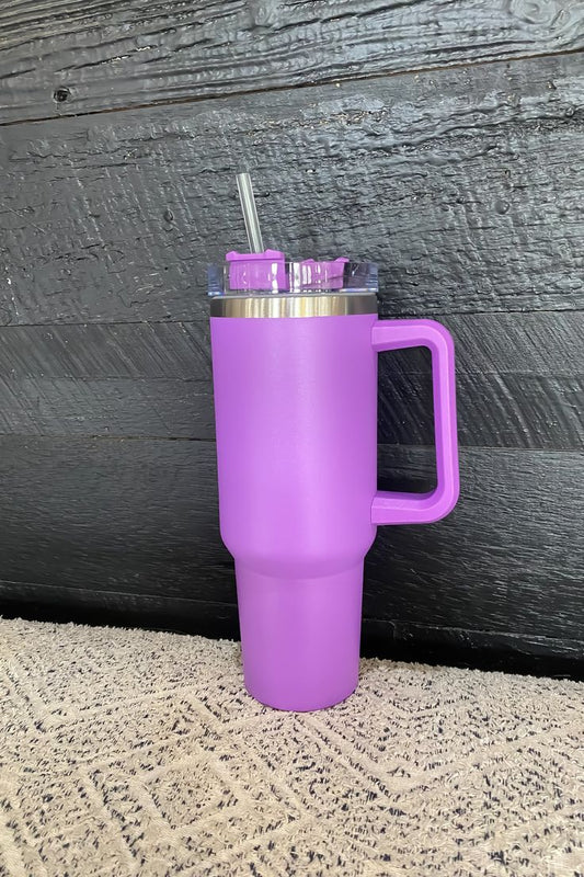 1200ML Insulated Tumbler – Keeps Drinks Ice Cold for 12 Hours ❄️-Lavender