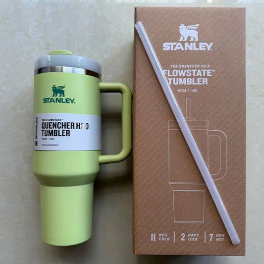 STANLEY Green Single Stainless Steel Brand Logo Double Wall Vacuum Water Bottle