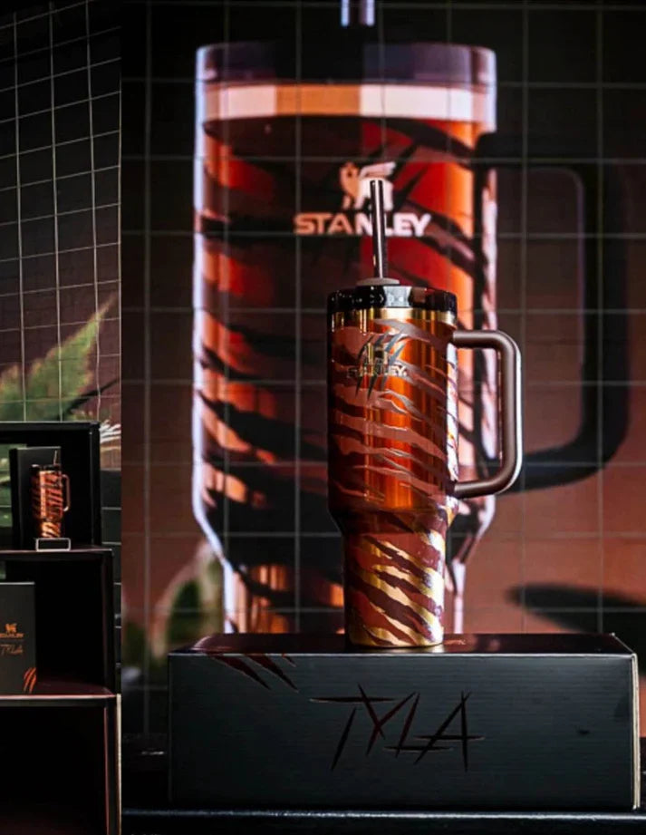 Stanley Stainless Steel Tumbler Brown Red