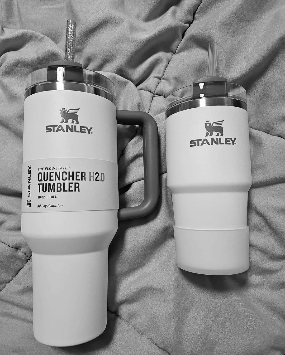 STANLEY White Single Stainless Steel Solid Double Wall Vacuum Water Bottle White