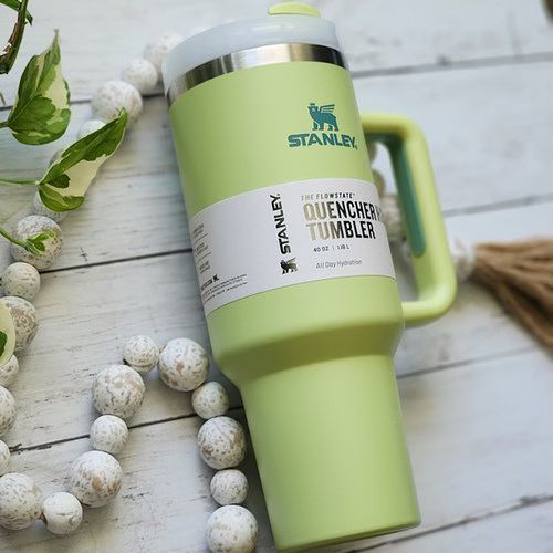 STANLEY Green Single Stainless Steel Brand Logo Double Wall Vacuum Water Bottle