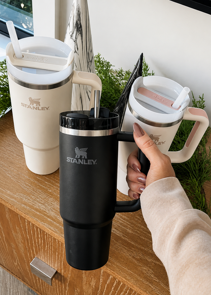 STANLEY Black Single Stainless Steel Solid Double Wall Vacuum Water Bottle