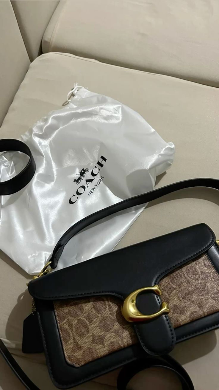 COACH TABBY SIG CC 26 LEATHER SHOULDER BAG WITH BOX 894