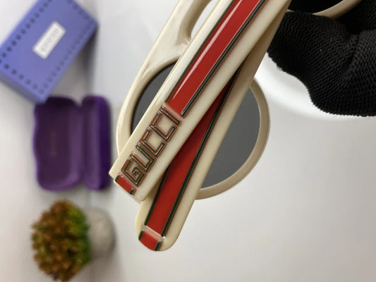 GUCCI 0256 CREAM BLACK