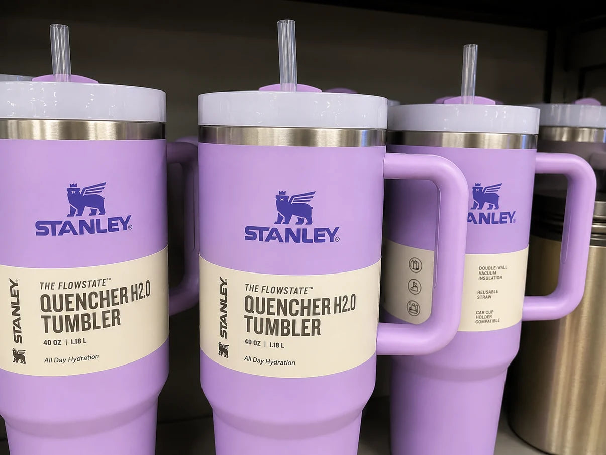 STANLEY Purple & Lavender Single Stainless Steel Solid Double Wall Vacuum Water Bottle