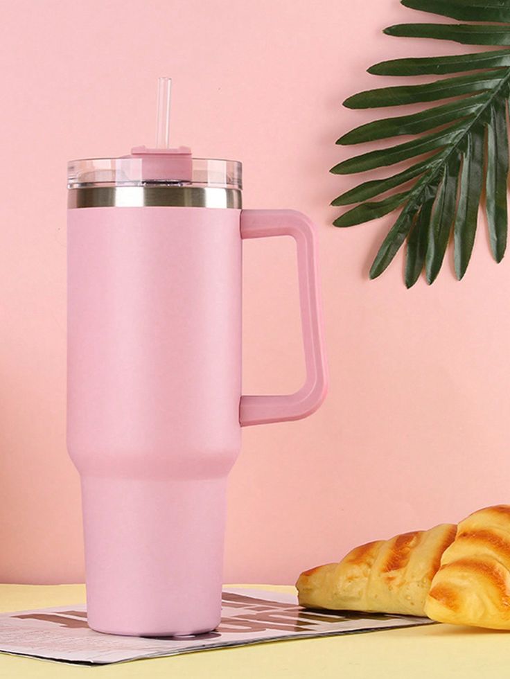 1200ML Insulated Tumbler – Keeps Drinks Ice Cold for 12 Hours ❄️- Light Pink