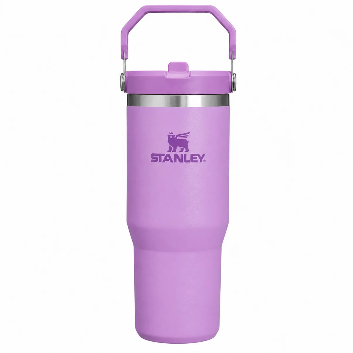 Stanley Ice-Flow Stainless Steel Tumbler with Straw – Purple