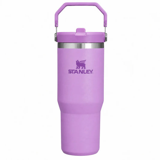 Stanley Ice-Flow Stainless Steel Tumbler with Straw – Purple