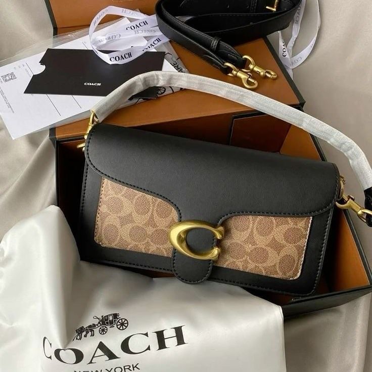 COACH TABBY SIG CC 26 LEATHER SHOULDER BAG WITH BOX 894