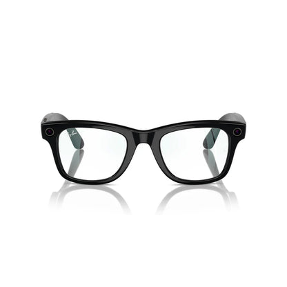 Smart Wayfarer – Shiny Black (AI-Enabled Glasses)