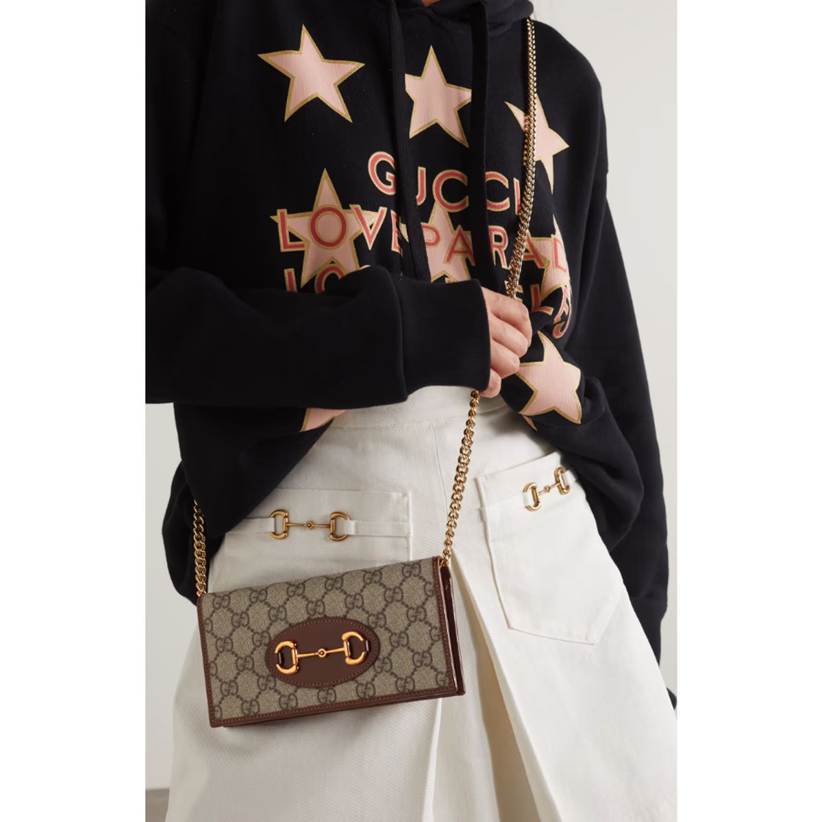 GUCCI HORSEBIT 1955 WALLET WITH CHAIN OG DOUBLE BOX & DUST BAG 621892