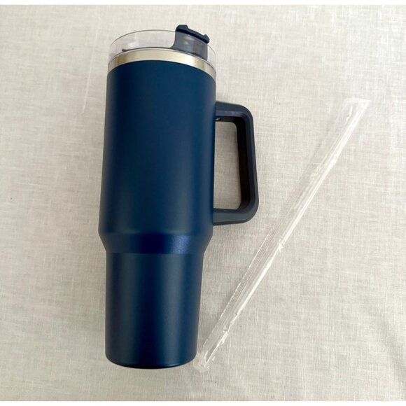 1200ML Insulated Tumbler – Keeps Drinks Ice Cold for 12 Hours ❄️-Dark Blue