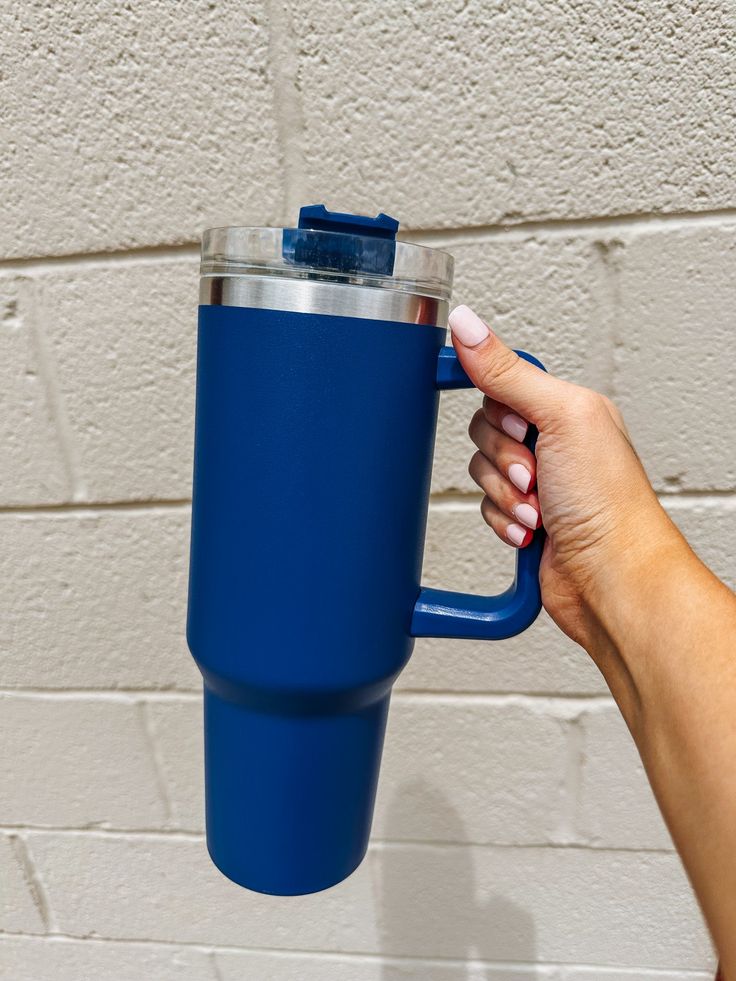 1200ML Insulated Tumbler – Keeps Drinks Ice Cold for 12 Hours ❄️-Dark Blue