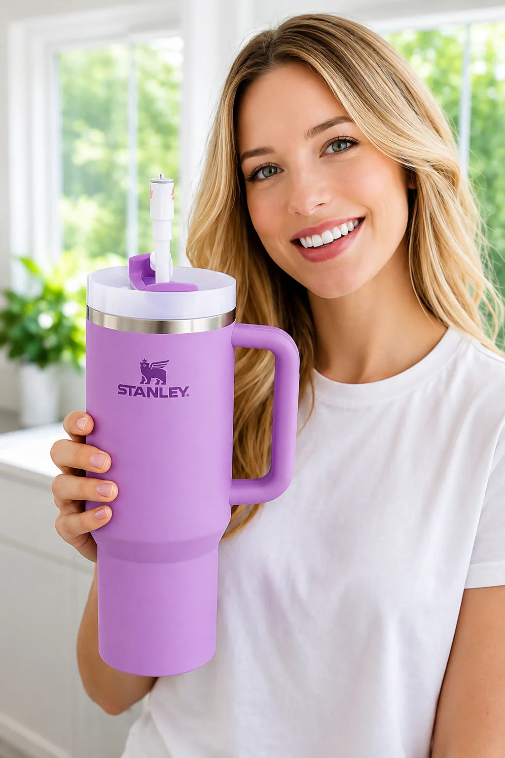 STANLEY Purple & Lavender Single Stainless Steel Solid Double Wall Vacuum Water Bottle