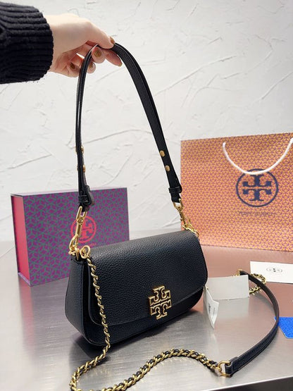 Tory t monogram jacquard shoulder bag adjustable strap with box 1355