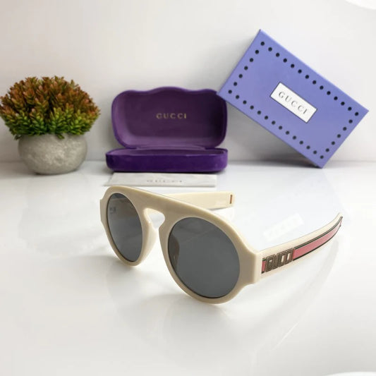 GUCCI 0256 CREAM BLACK
