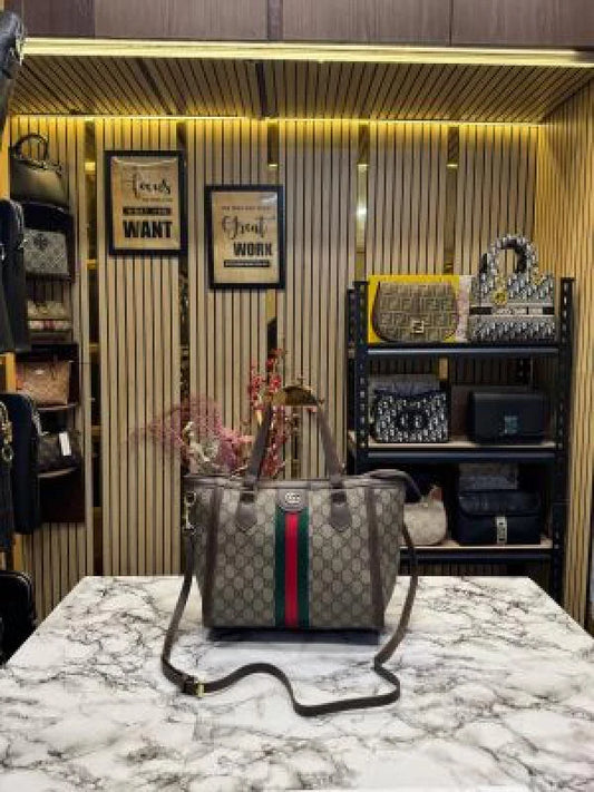 GUCC I OPHIDIA GG TOTE WITH DUST BAG PREMIUM QUALITY