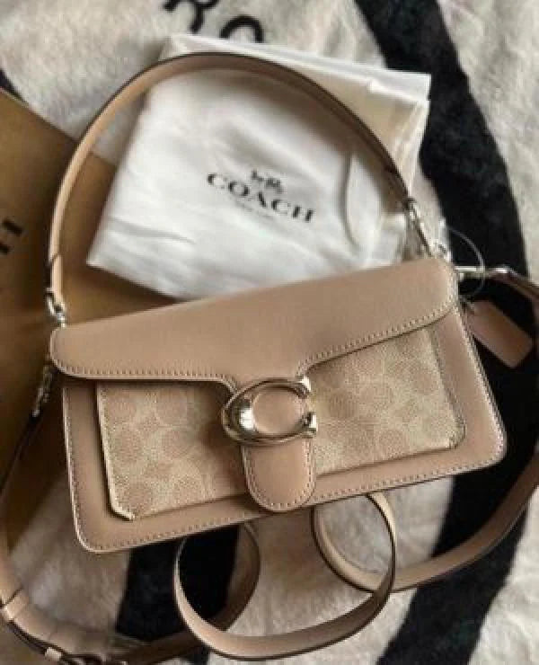 COACH TABBY 26 SHOULDER BAG WITH OG BOX & DUST BAG (BEIGE CREAM) 5228