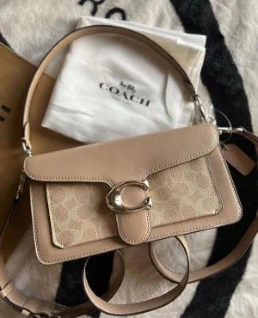 COACH TABBY 26 SHOULDER BAG WITH OG BOX & DUST BAG (BEIGE CREAM) 5228