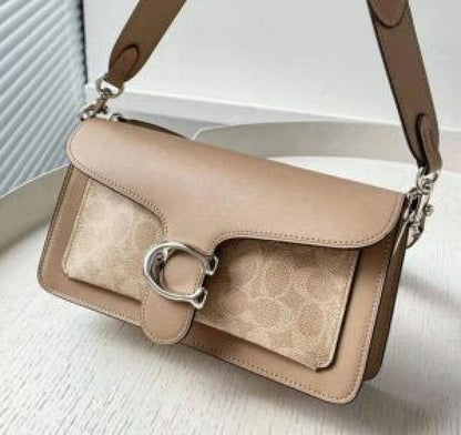 COACH TABBY 26 SHOULDER BAG WITH OG BOX & DUST BAG (BEIGE CREAM) 5228