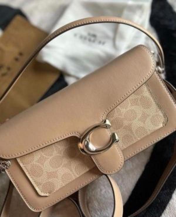 COACH TABBY 26 SHOULDER BAG WITH OG BOX & DUST BAG (BEIGE CREAM) 5228
