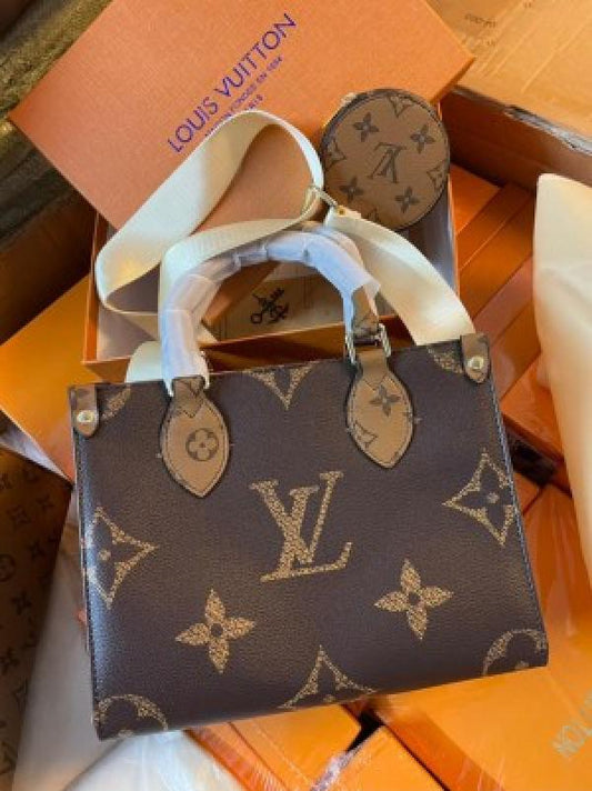 Louis Vuitton LV On The Go PM With OG Box & Dust Bag Coin Pouch lv khaki box 843