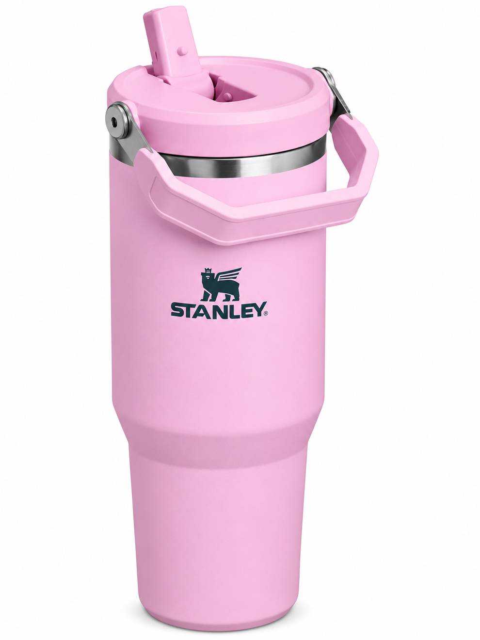 Stanley Ice-Flow Stainless Steel Tumbler with Straw – Pink