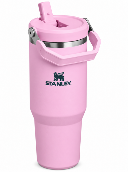 Stanley Ice-Flow Stainless Steel Tumbler with Straw – Pink