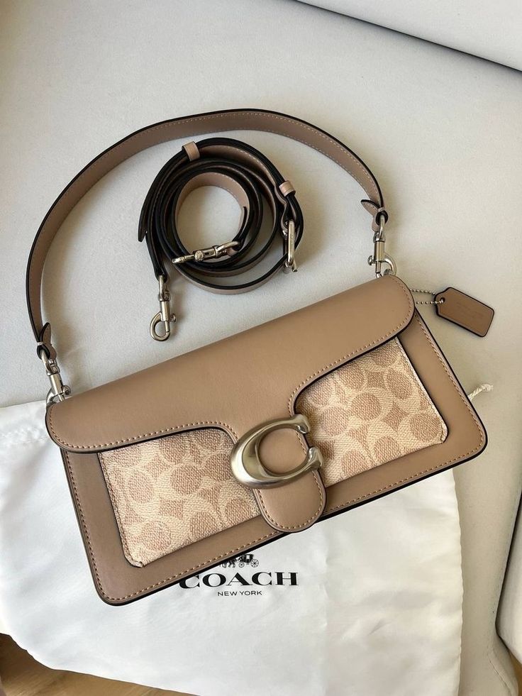 COACH TABBY 26 SHOULDER BAG WITH OG BOX & DUST BAG (BEIGE CREAM) 5228