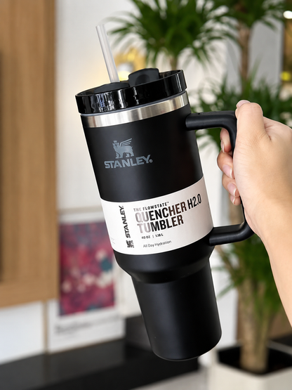 STANLEY Black Single Stainless Steel Solid Double Wall Vacuum Water Bottle