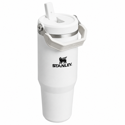 Stanley IceFlow Stainless Steel Tumbler with Straw - White