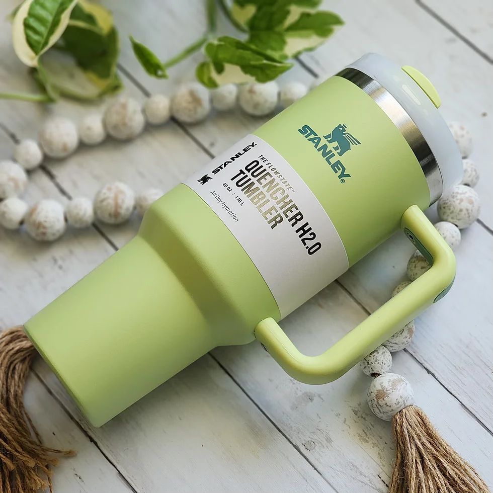 STANLEY Green Single Stainless Steel Brand Logo Double Wall Vacuum Water Bottle