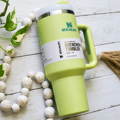 STANLEY Green Single Stainless Steel Brand Logo Double Wall Vacuum Water Bottle