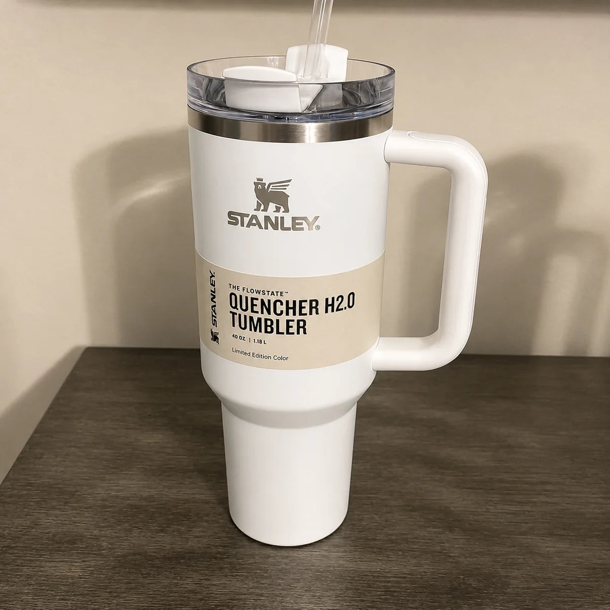 STANLEY White Single Stainless Steel Solid Double Wall Vacuum Water Bottle White