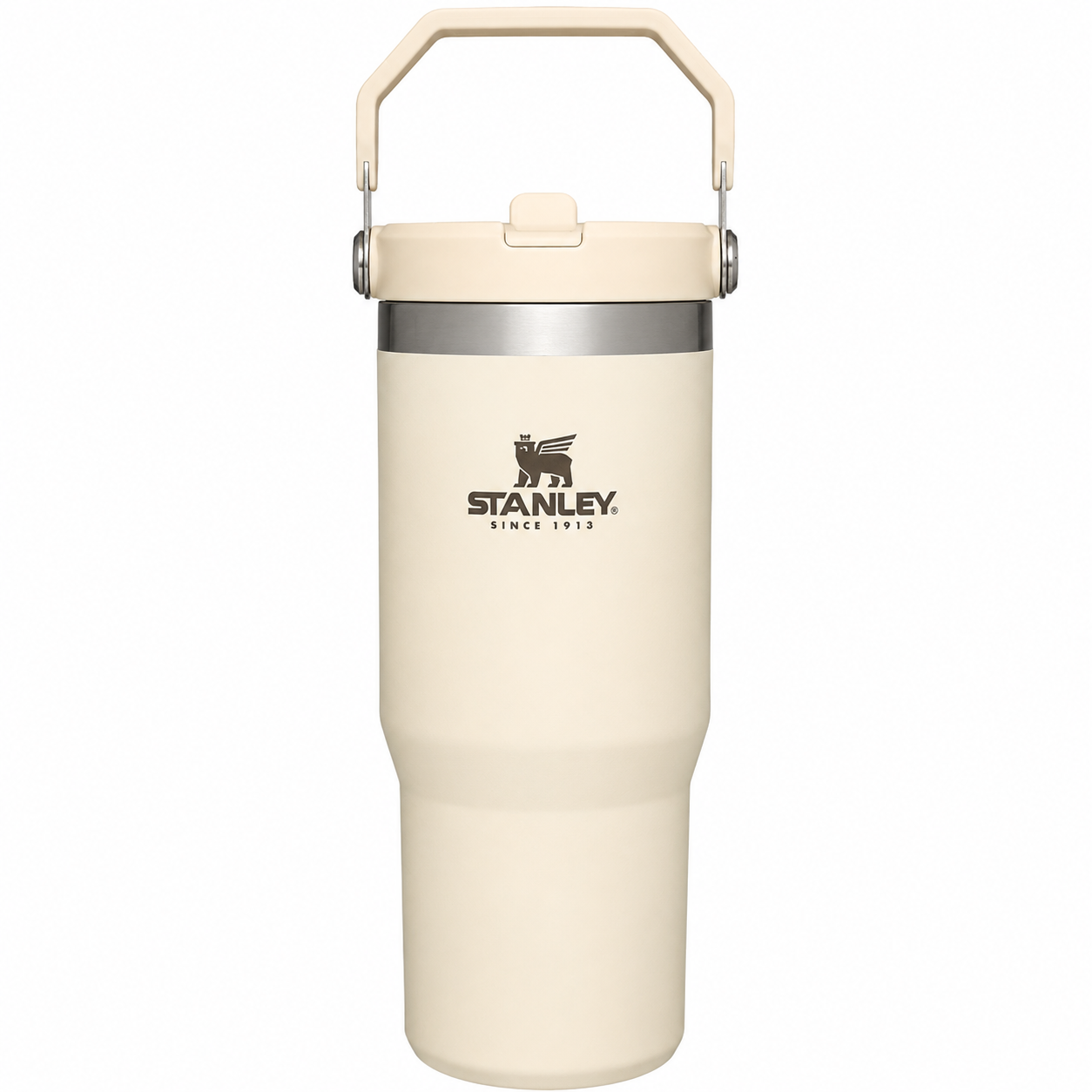 Stainless Steel Tumbler with Straw - Black