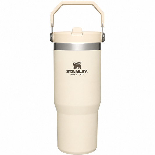 Stanley IceFlow Stainless Steel Tumbler with Straw - Beige