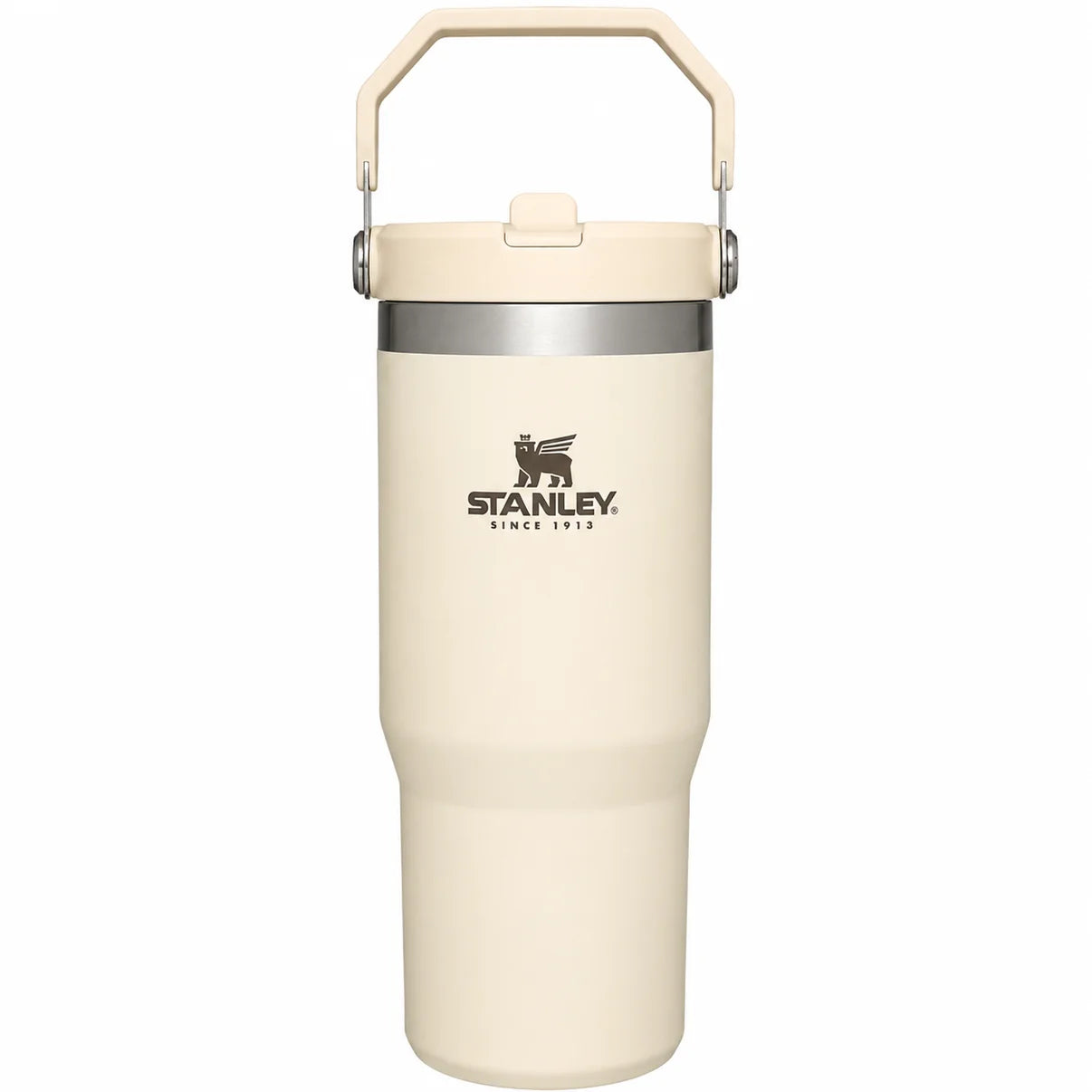 Stanley Ice-Flow Stainless Steel Tumbler with Straw – Beige