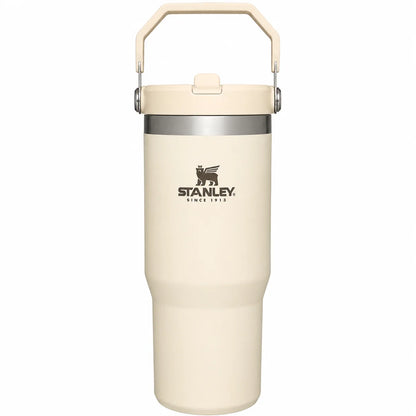 Stanley Ice-Flow Stainless Steel Tumbler with Straw – Beige