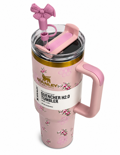 Stanley Pink Floral Bow Tumbler – 40oz / 1.18L