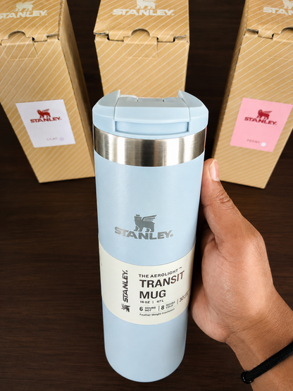 Premium Insulated Travel Coffee Mug 470 ml – Stainless Steel Vacuum Flask with Flip Lid (Pink)