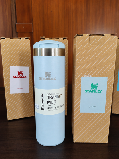 Premium Insulated Travel Coffee Mug 470 ml – Stainless Steel Vacuum Flask with Flip Lid (Pink)
