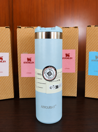 Premium Insulated Travel Coffee Mug 470 ml – Stainless Steel Vacuum Flask with Flip Lid (Pink)