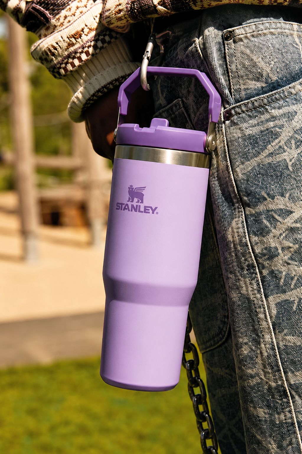 Stanley IceFlow Stainless Steel Tumbler with Straw - Purple
