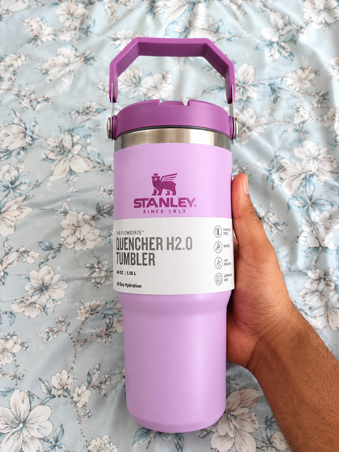 Stanley IceFlow Stainless Steel Tumbler with Straw - Purple
