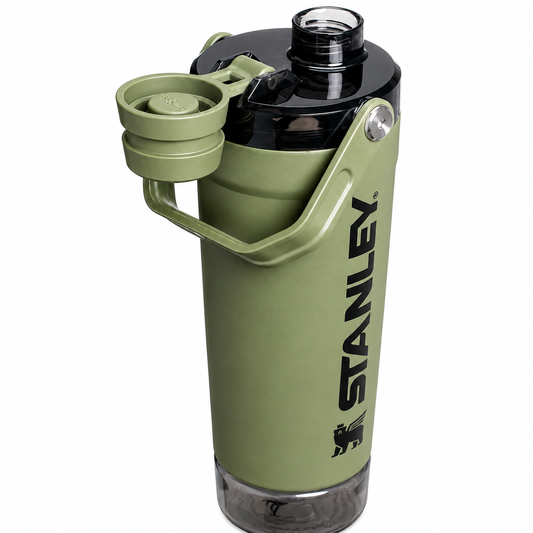Stanley 20oz Activate Shaker Bottle – Green | Perfect for Gym & Workouts