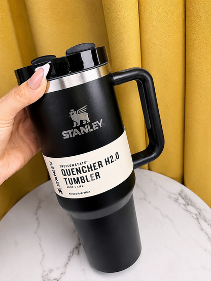 STANLEY Black Single Stainless Steel Solid Double Wall Vacuum Water Bottle