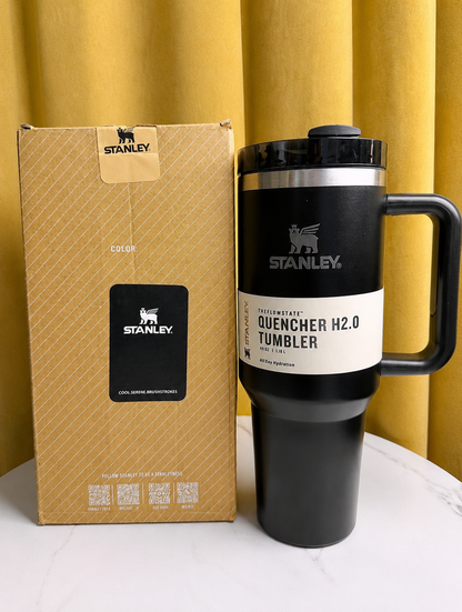 STANLEY Black Single Stainless Steel Solid Double Wall Vacuum Water Bottle